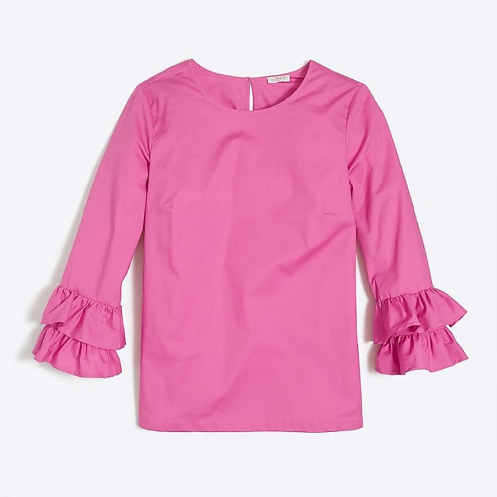 HP BEST IN TOPS,  J. Crew Double Ruffle Sleeve Top
